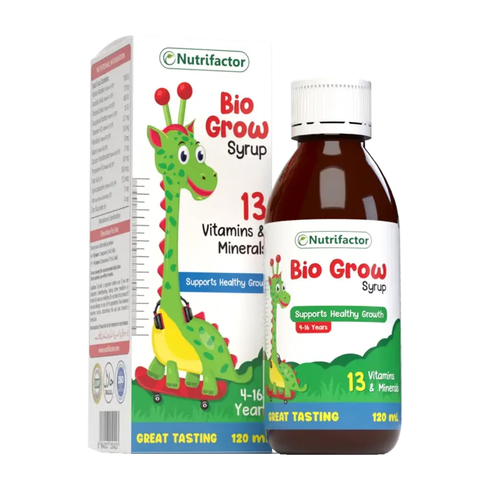 Bio grow shurup (vitamin A,C,D,E,B) 4-16vjec 120 ml