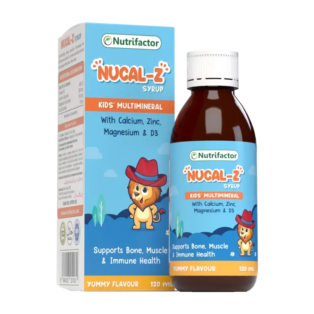 Nucal-Z shurup (calcium,zinc,magnesium,D3) 120 ml