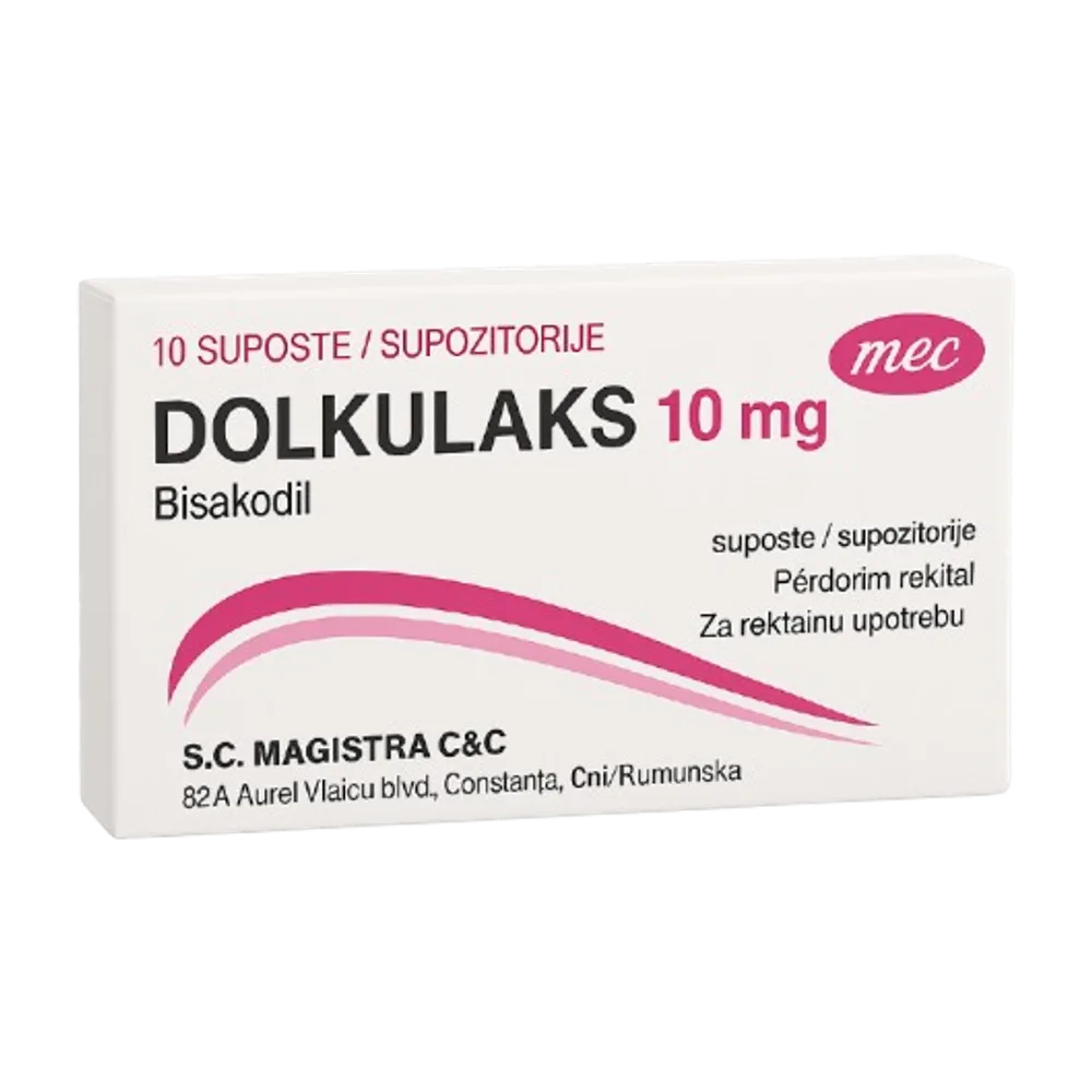 Dolkulaks 10 mg supp A10 (MCC)