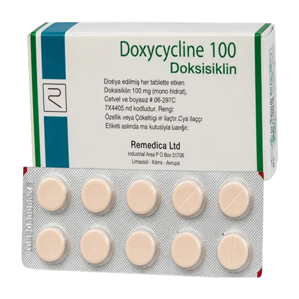Doxycycline 100 mg x 10 tab