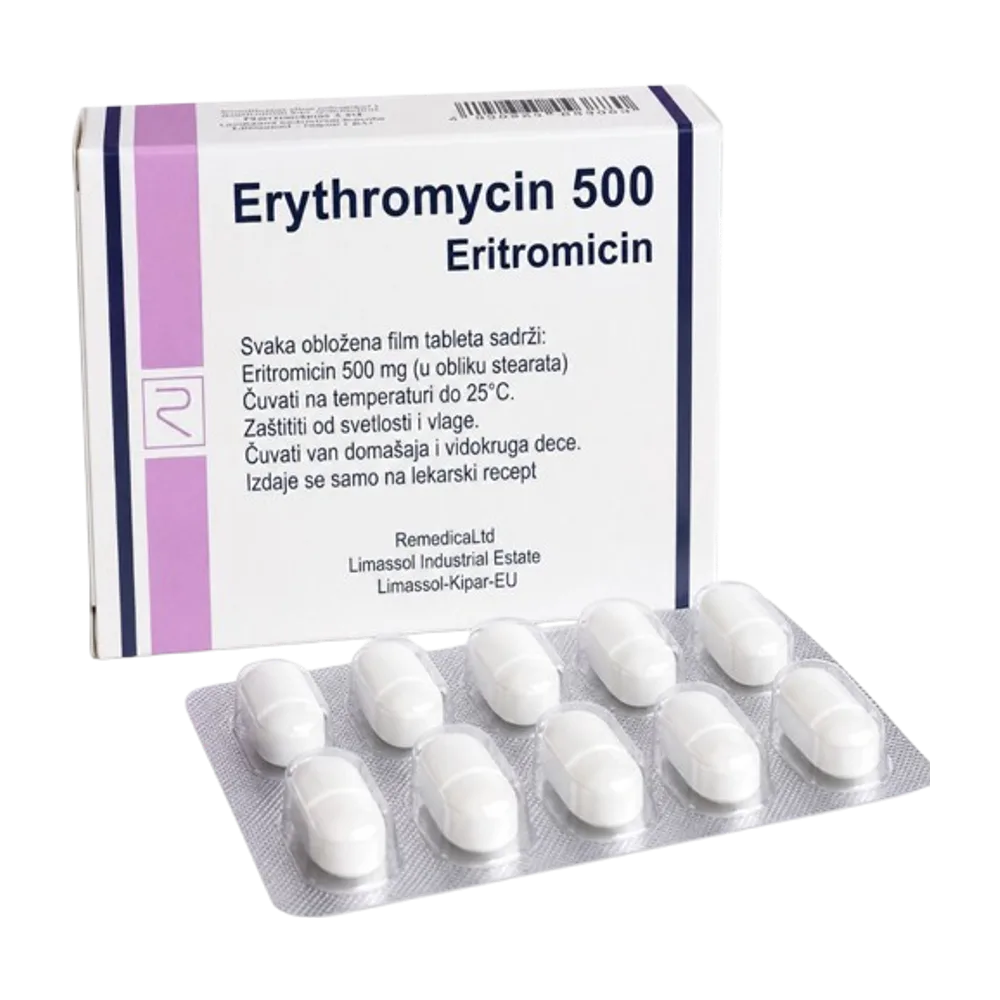 Erythromycin 500 mg x 20 tab
