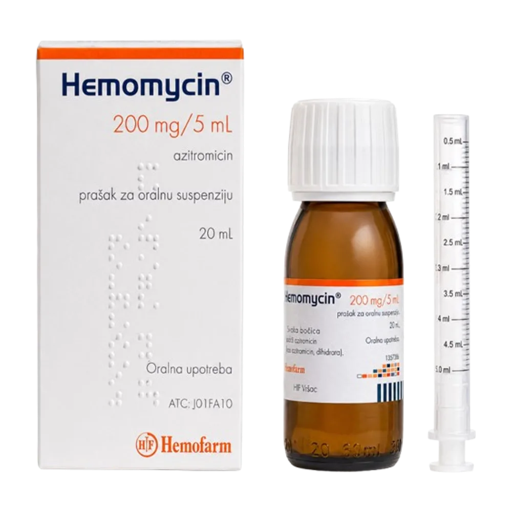Hemomycin azitromicin 200 mg/5 ml syrup 20 ml