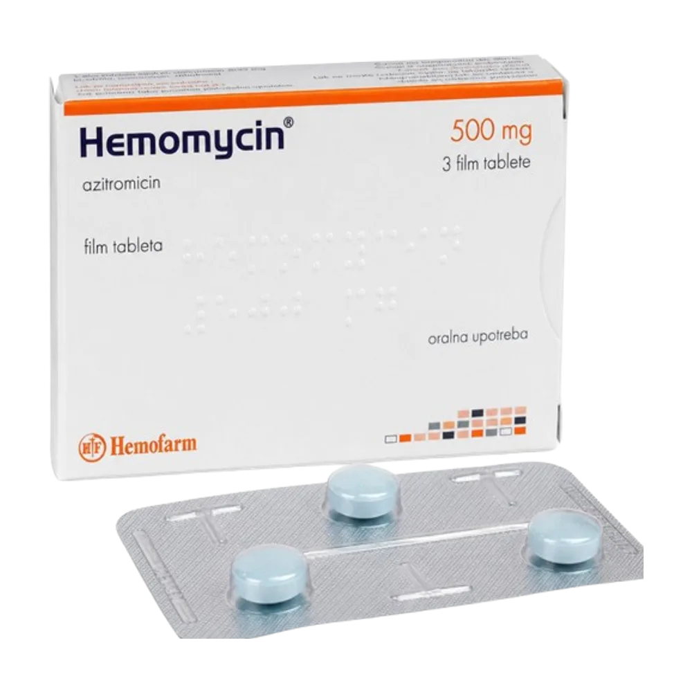 Hemomycin azitromicin 500 mg x 3 tab