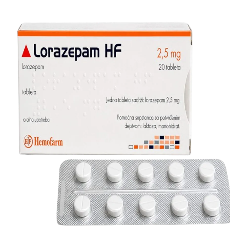 Lorazepam HF 2.5 mg x 20 tab