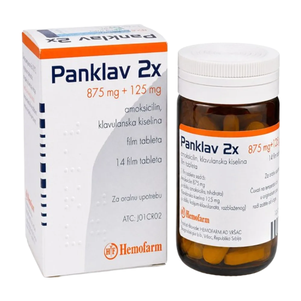 Panklav 2 x 875 mg + 125 mg 14 tab