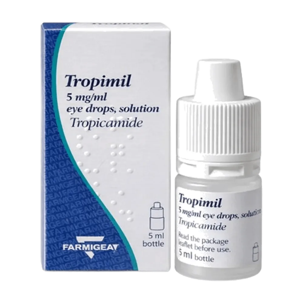 Tropimil 5 mg/ml tropicamide 5 ml