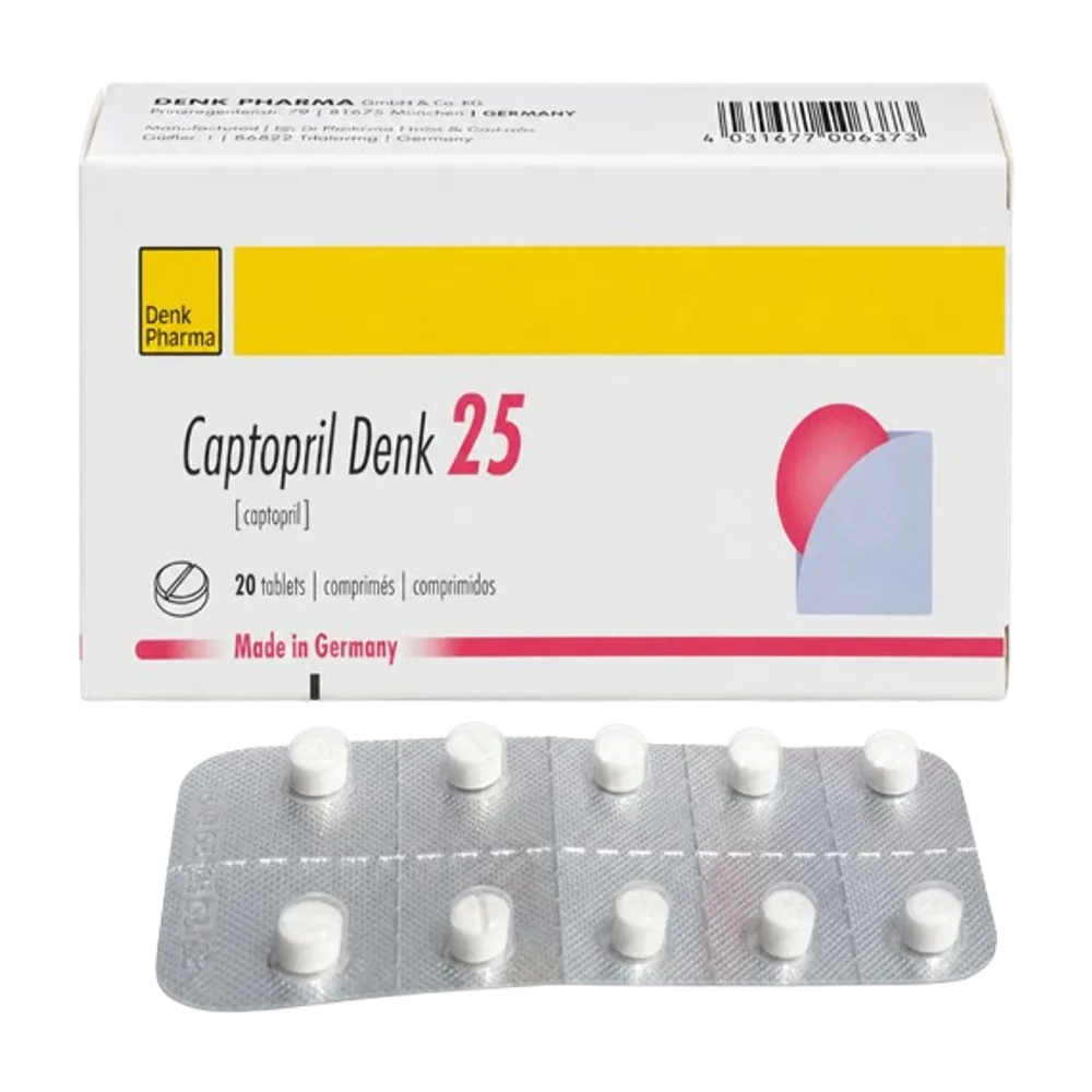 Captopril denk 25 mg 20tableta