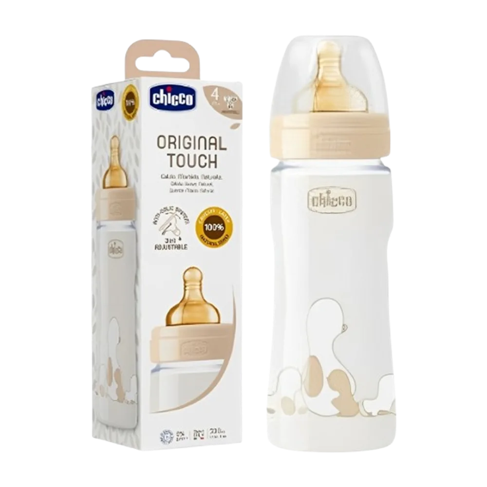 Chicco Shishe Plastike Krem 330 ml 4M+