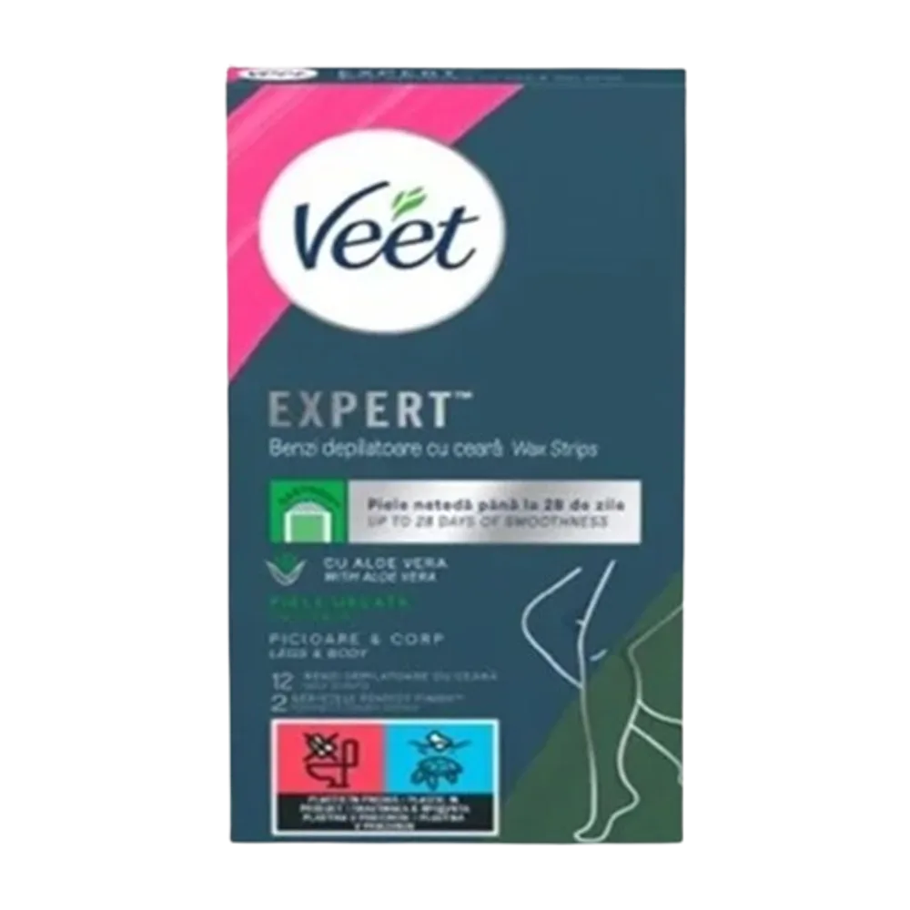Veet Expert Wax Strips for Dry Skin A12