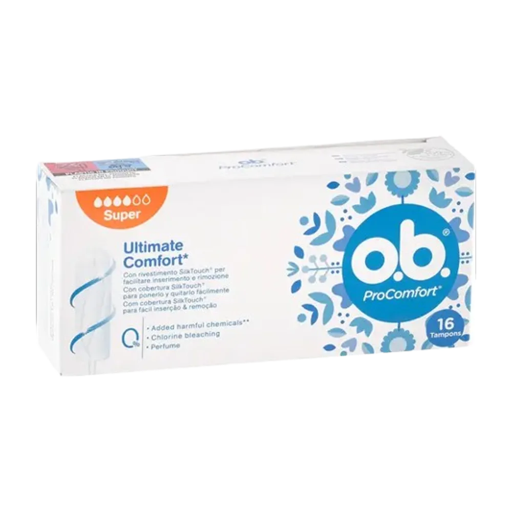 O.B PROCOMFORT SUPER 16 TAMPONS