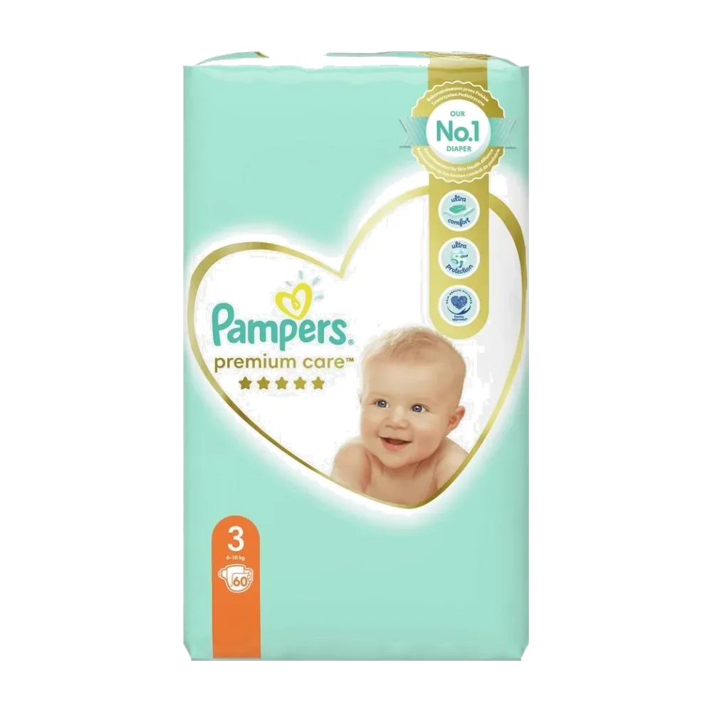 Pampers Premium Care (3) 6-10 kg A60