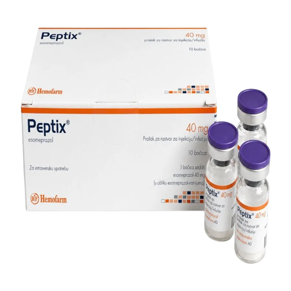 Peptix esomeprazole 40 mg X A10 amp