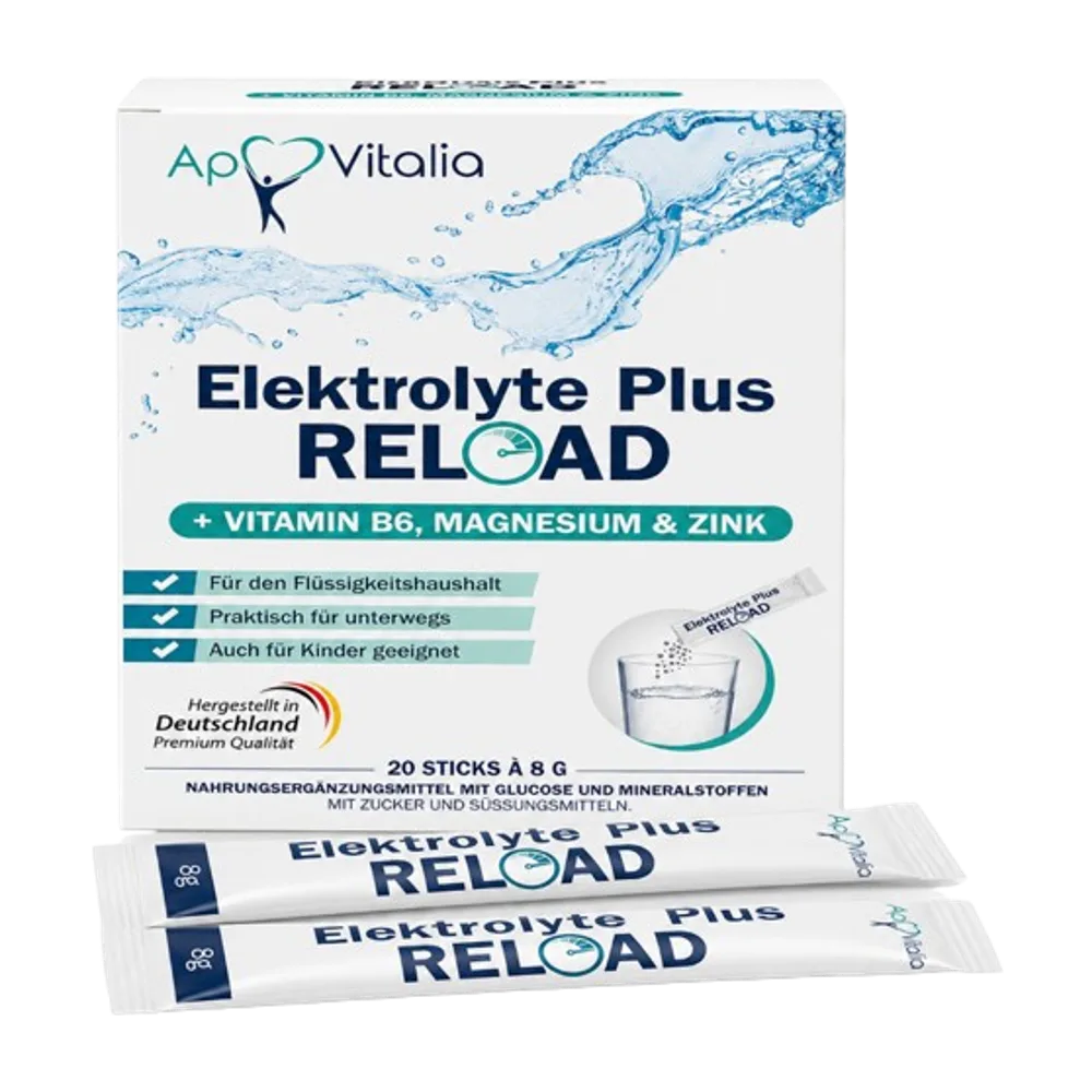 Elektrolyte plus reload B6+Mg+Zink 20stick X 8 g