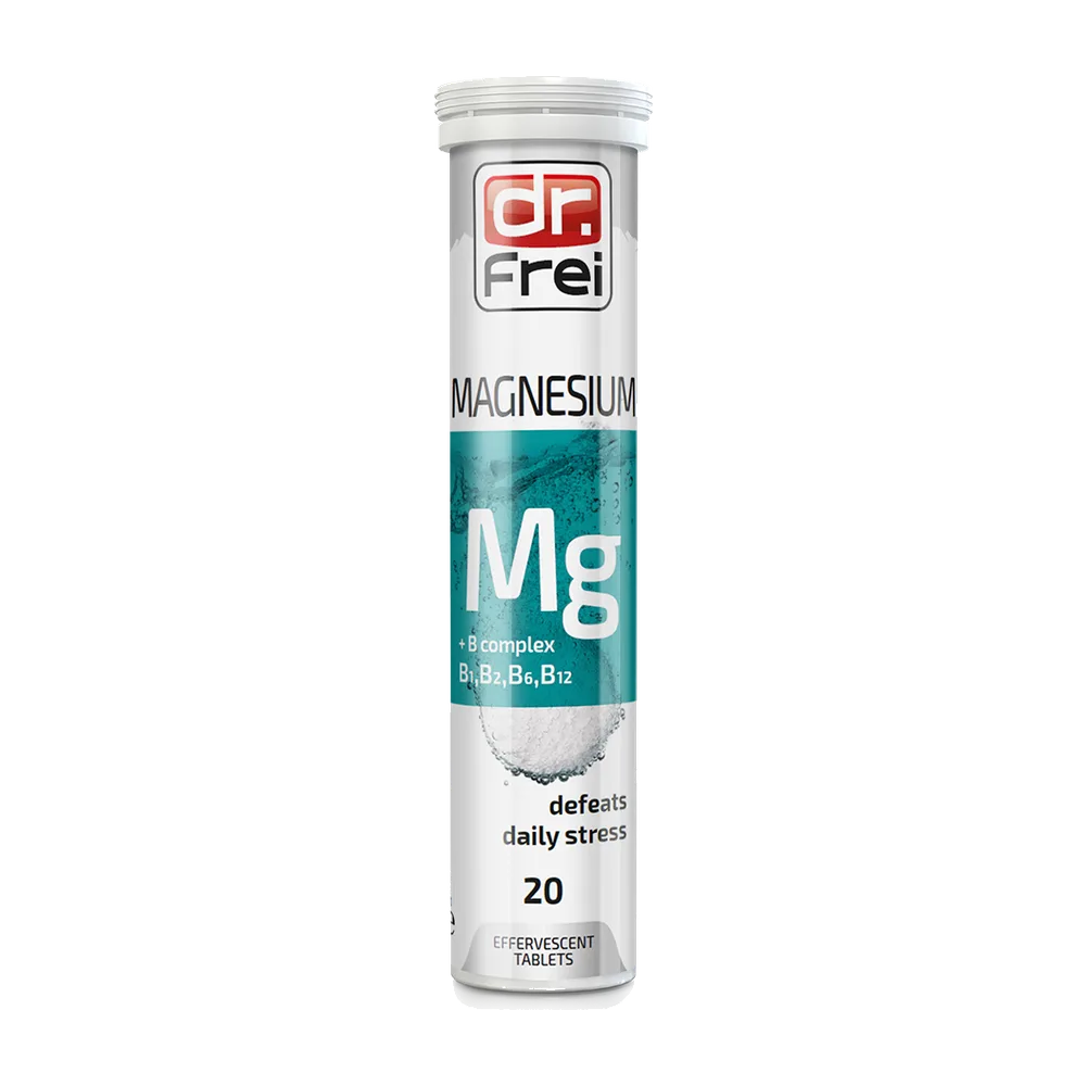 Magnesium MG + B Complex B1, B2, B6, B12 A20 EFF