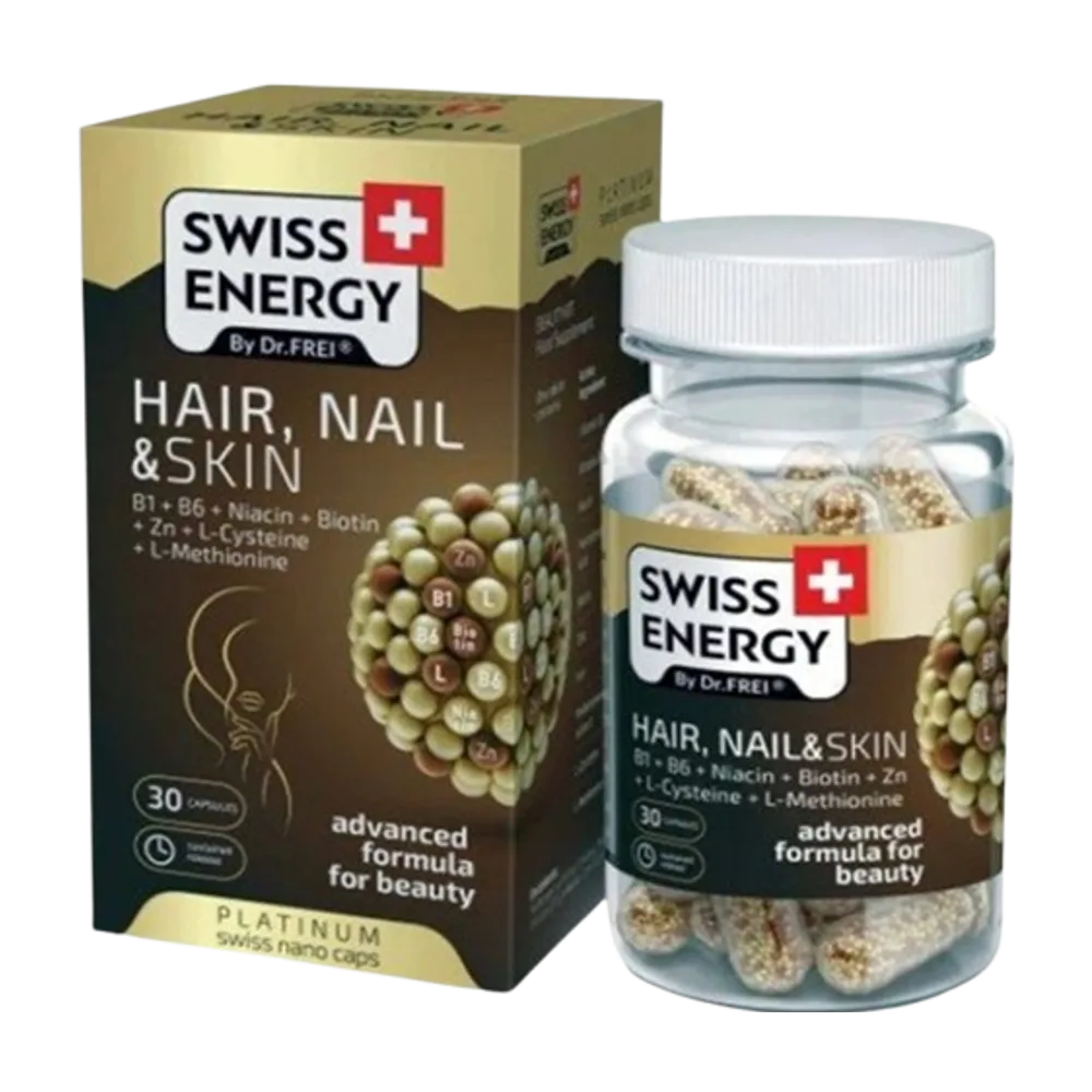 HAIR , NAIL & SKIN (B1 + B6 + Niacin + Biotin + Zn + L-Cysteine + L-Methionine) Advanced formula for beauty A30