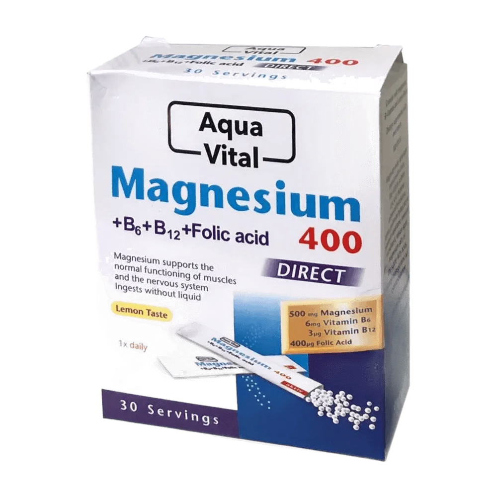 Magnesium 400 direct B6+B12+ folic acid A30