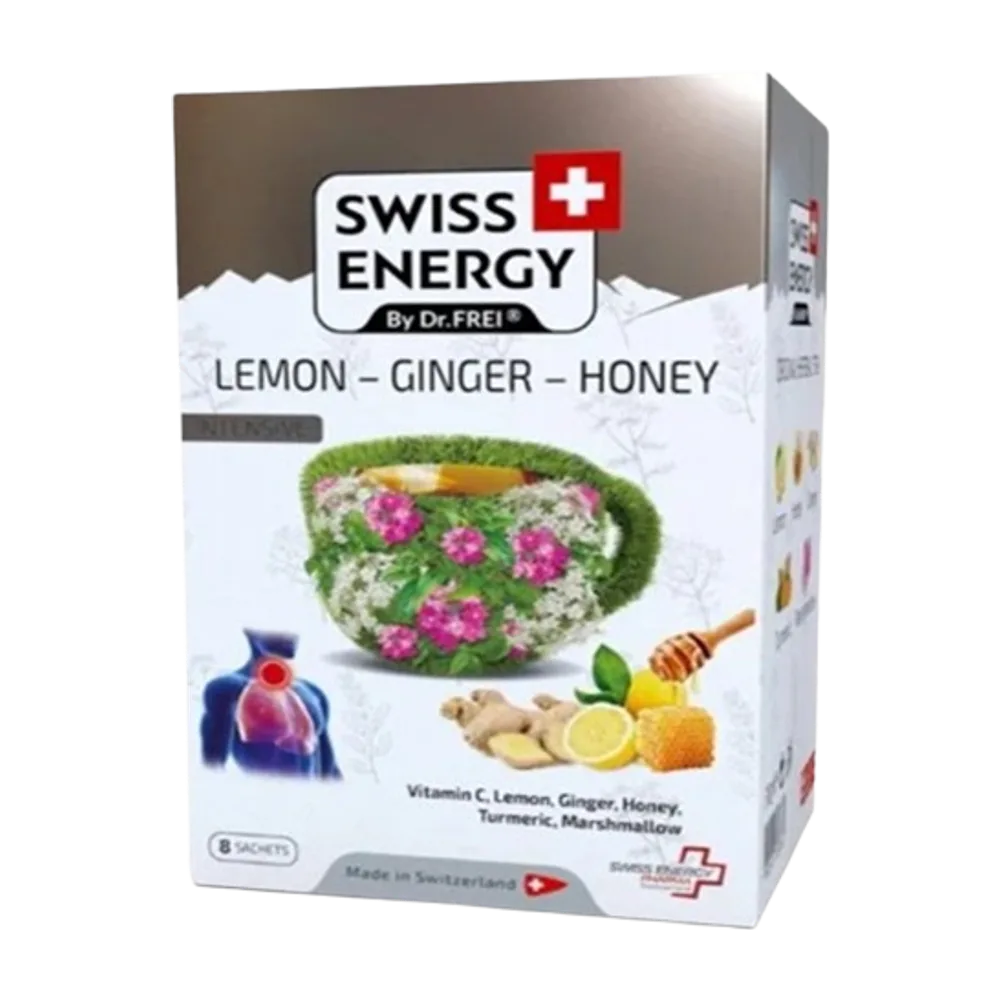 Qaj- lemon- ginger-honey 8 sachets