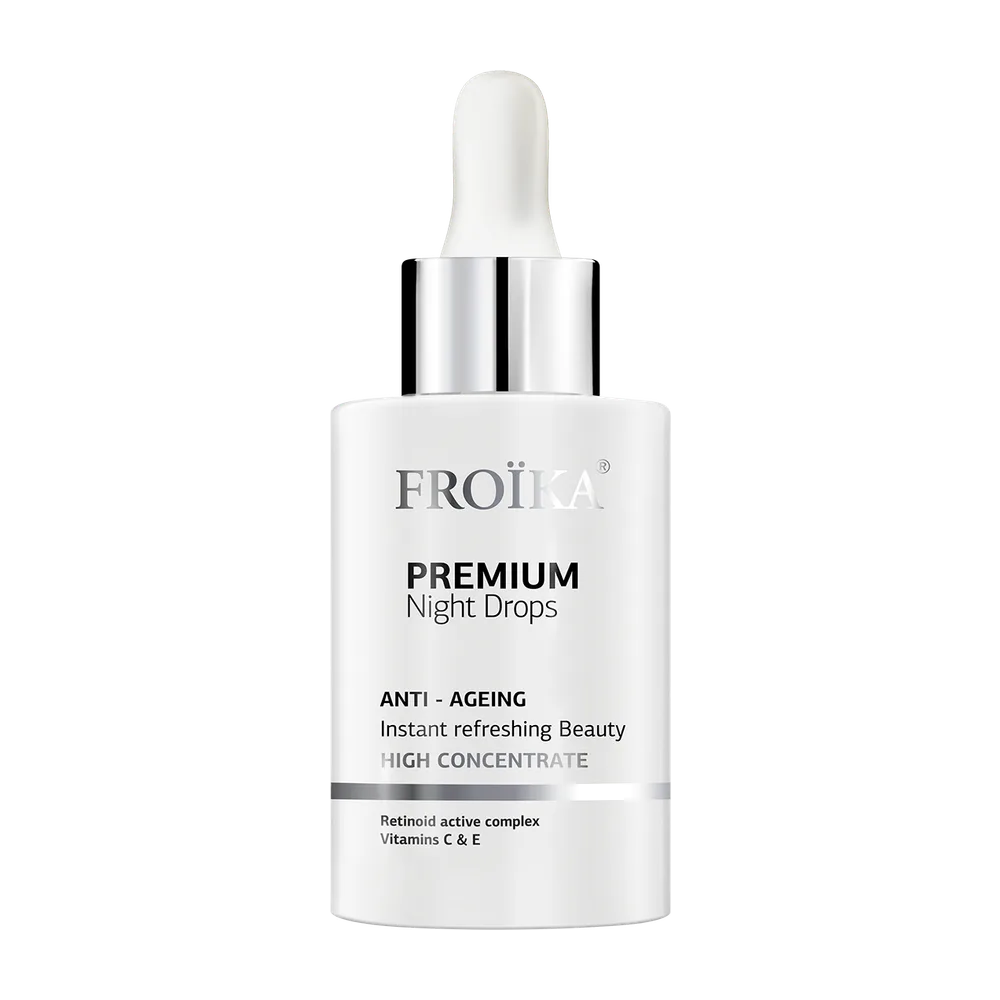 Premium night drops retinoid vitamin C+E 30 ml
