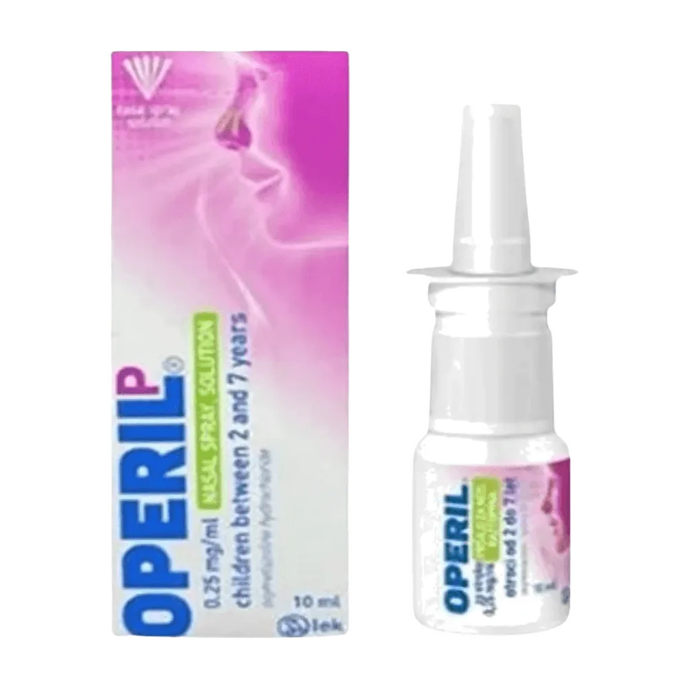 OPERIL-P 0.25 mg/ML Nasal spray 10 ml 2-7 years