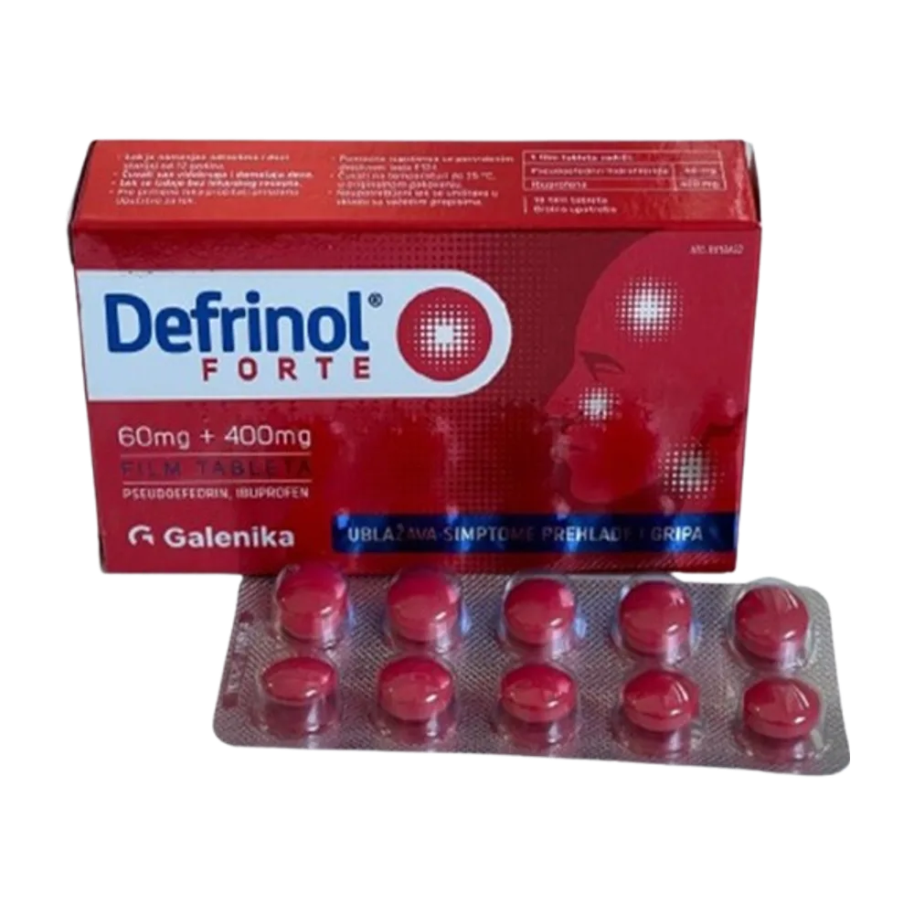 Defrinol forte 60 mg+400 mg 10 tableta